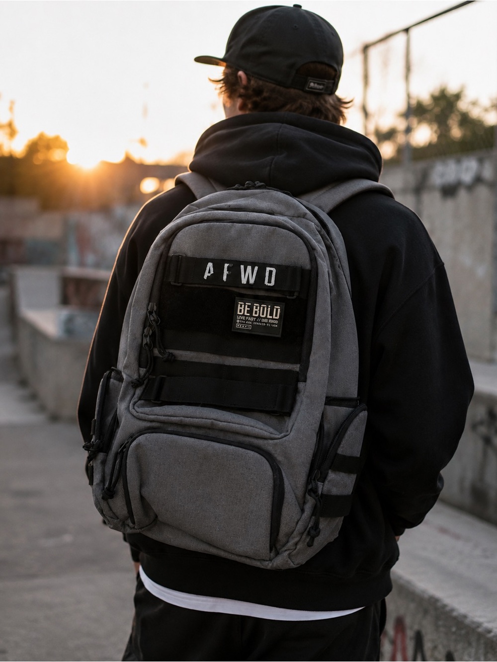 Alpha Forward AFWD NOVEL Gray Backpack w/ Insulated Cooler Rare Tactical